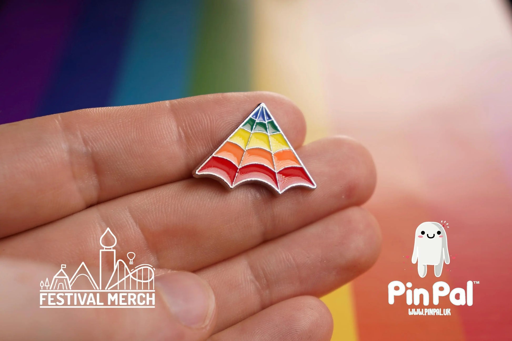 Rainbow Flag Pin | Enamel - PinPal UK037 - LGBT Pride Badge Stud Lesbian Gay Bisexual Transgender Queer Metal Button Pride gift Pride outfit