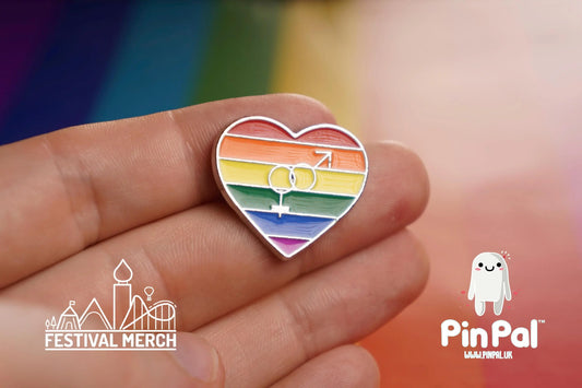 Rainbow Flag Pin | Enamel - PinPal UK038 - LGBT Pride Badge Stud Lesbian Gay Bisexual Transgender Queer Metal Button Pride gift Pride outfit