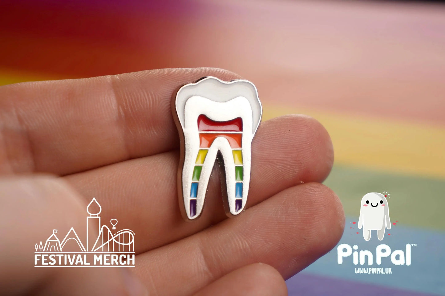 Rainbow Flag Pin | Enamel - PinPal UK044 - LGBT Pride Badge Stud Lesbian Gay Bisexual Transgender Queer Metal Button Pride gift Pride outfit