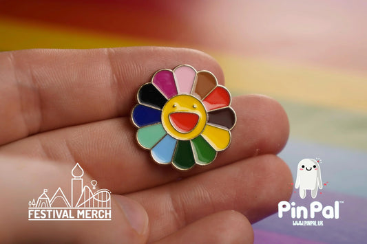 Rainbow Flag Pin | Enamel - PinPal UK045 - LGBT Pride Badge Stud Lesbian Gay Bisexual Transgender Queer Metal Button Pride gift Pride outfit