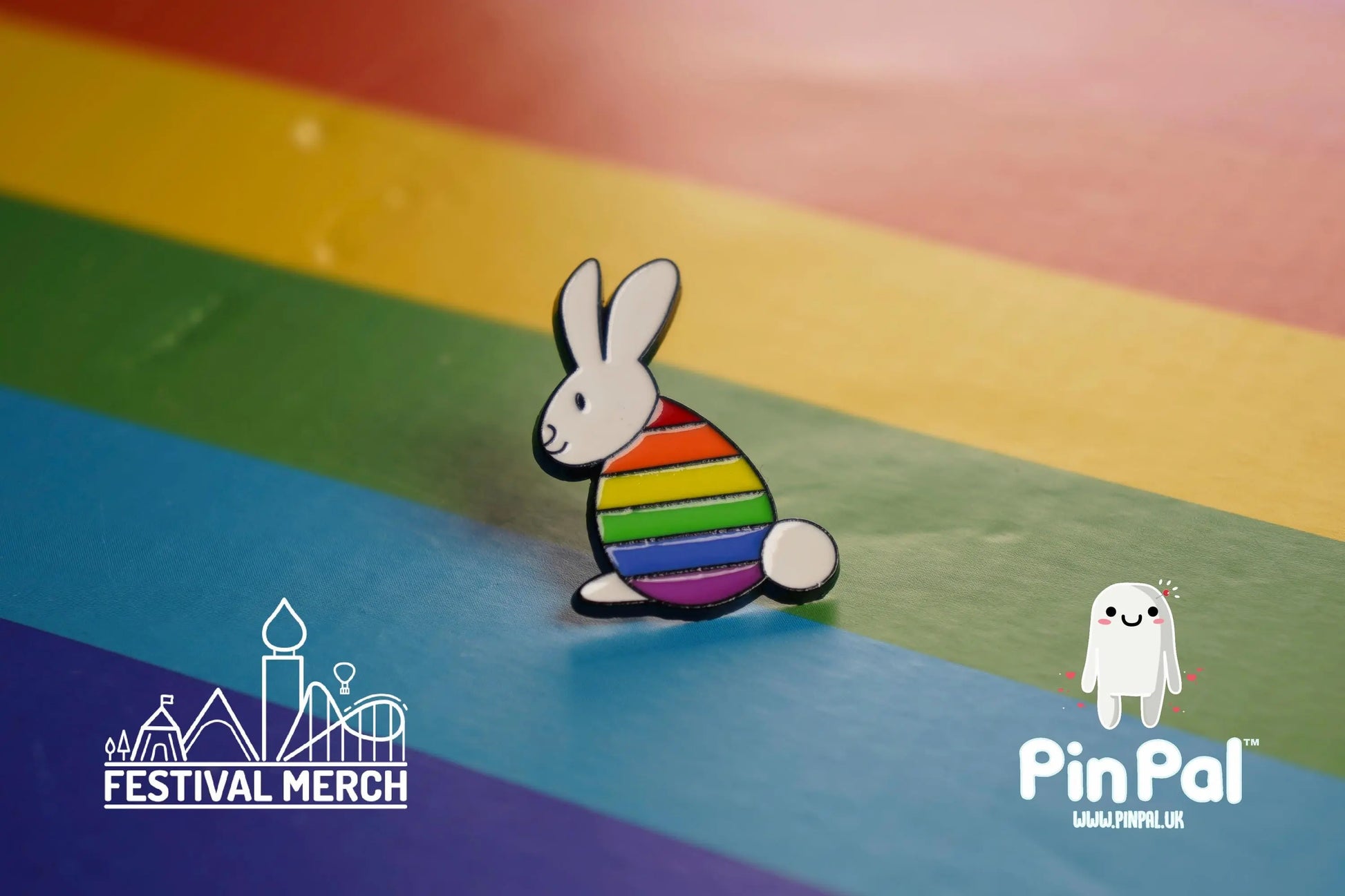 Rainbow Flag Pin | Enamel - PinPal UK048 - LGBT Pride Badge Stud Lesbian Gay Bisexual Transgender Queer Metal Button Pride gift Pride outfit