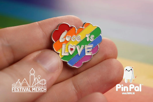 Rainbow Flag Pin | Enamel - PinPal UK057 - LGBT Pride Badge Stud Lesbian Gay Bisexual Transgender Queer Metal Button Pride gift Pride outfit
