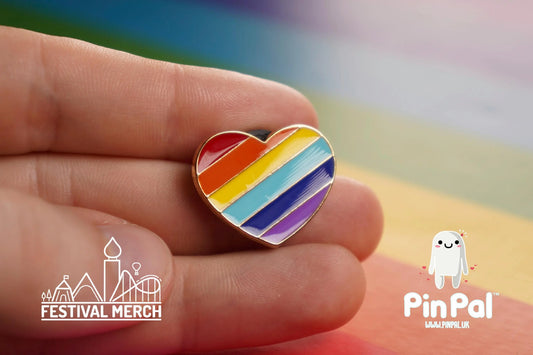 Rainbow Flag Pin | Enamel - PinPal UK059 - LGBT Pride Badge Stud Lesbian Gay Bisexual Transgender Queer Metal Button Pride gift Pride outfit