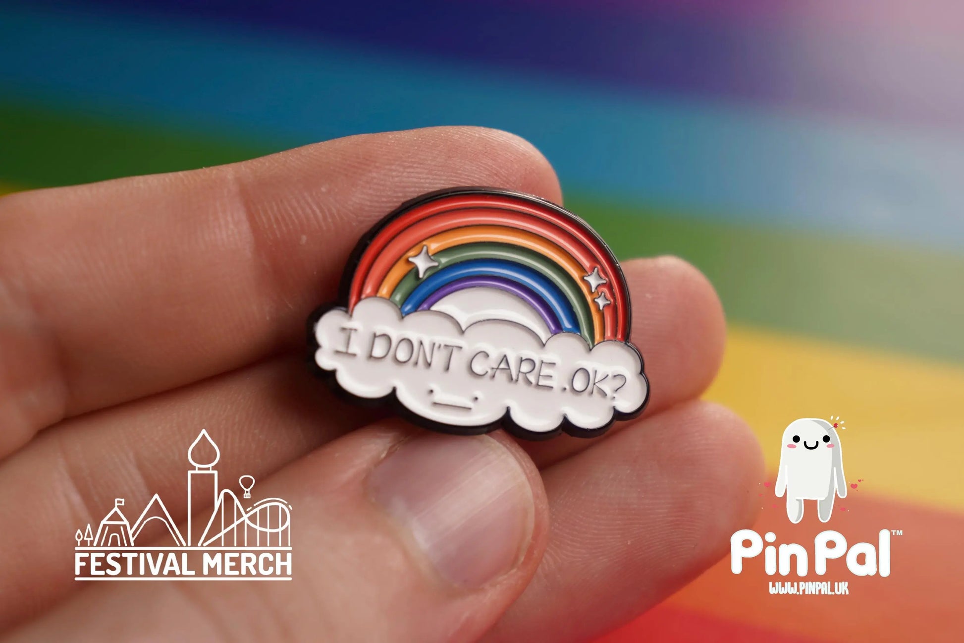 Rainbow Flag Pin | Enamel - PinPal UK060 - LGBT Pride Badge Stud Lesbian Gay Bisexual Transgender Queer Metal Button Pride gift Pride outfit