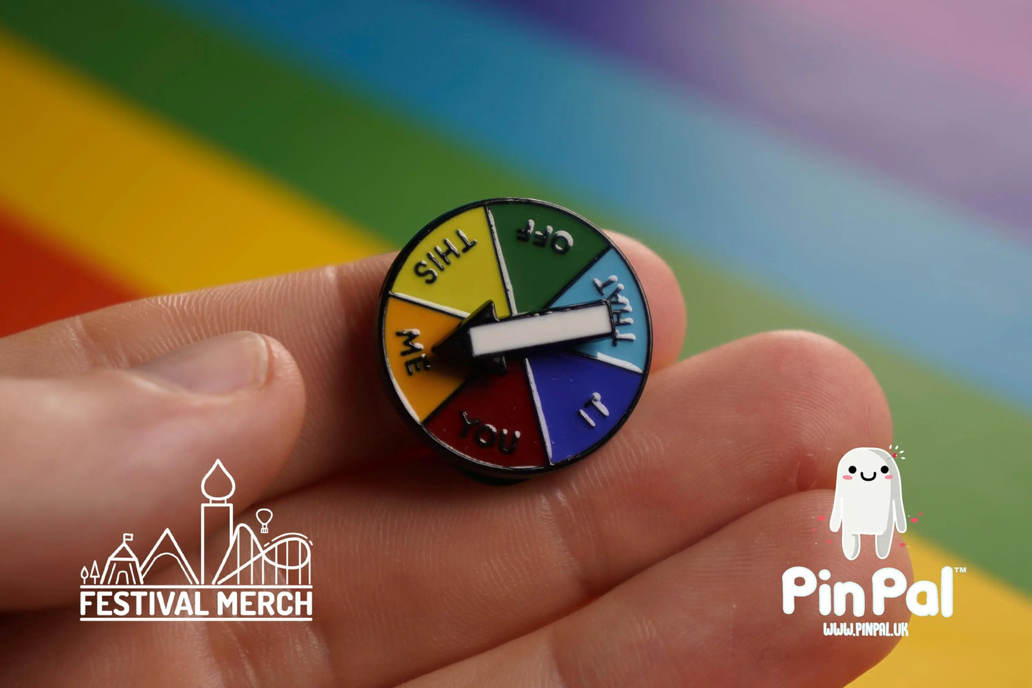 Rainbow Flag Pin | Enamel - PinPal UK065 - LGBT Pride Badge Stud Lesbian Gay Bisexual Transgender Queer Metal Button Pride gift Pride outfit