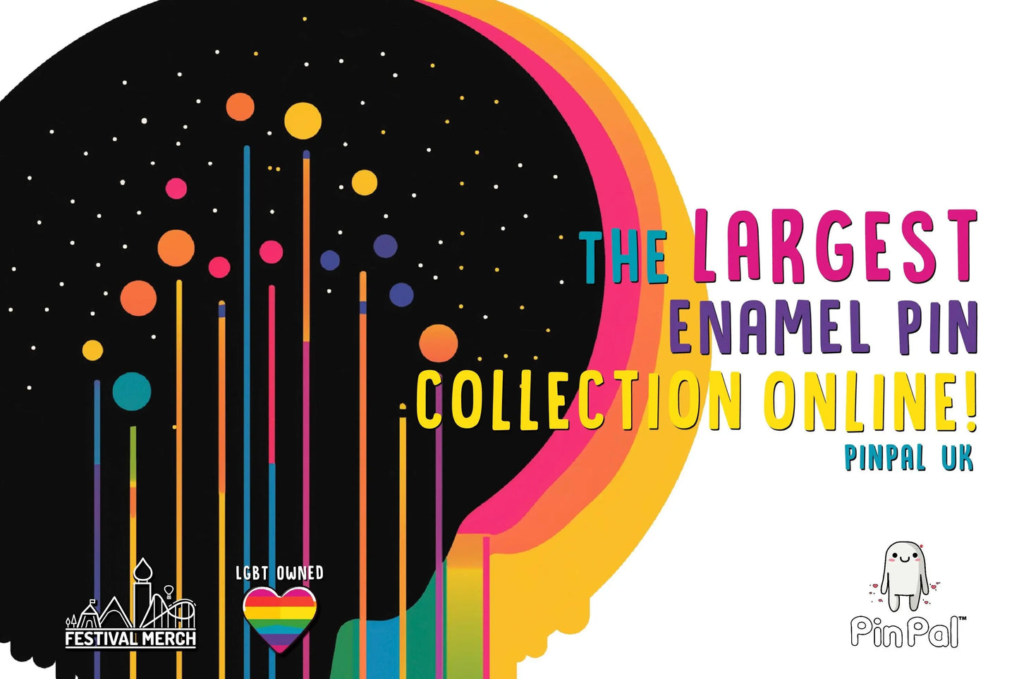 Rainbow Flag Pin | Enamel - PinPal UK046 - LGBT Pride Badge Stud Lesbian Gay Bisexual Transgender Queer Metal Button Pride gift Pride outfit