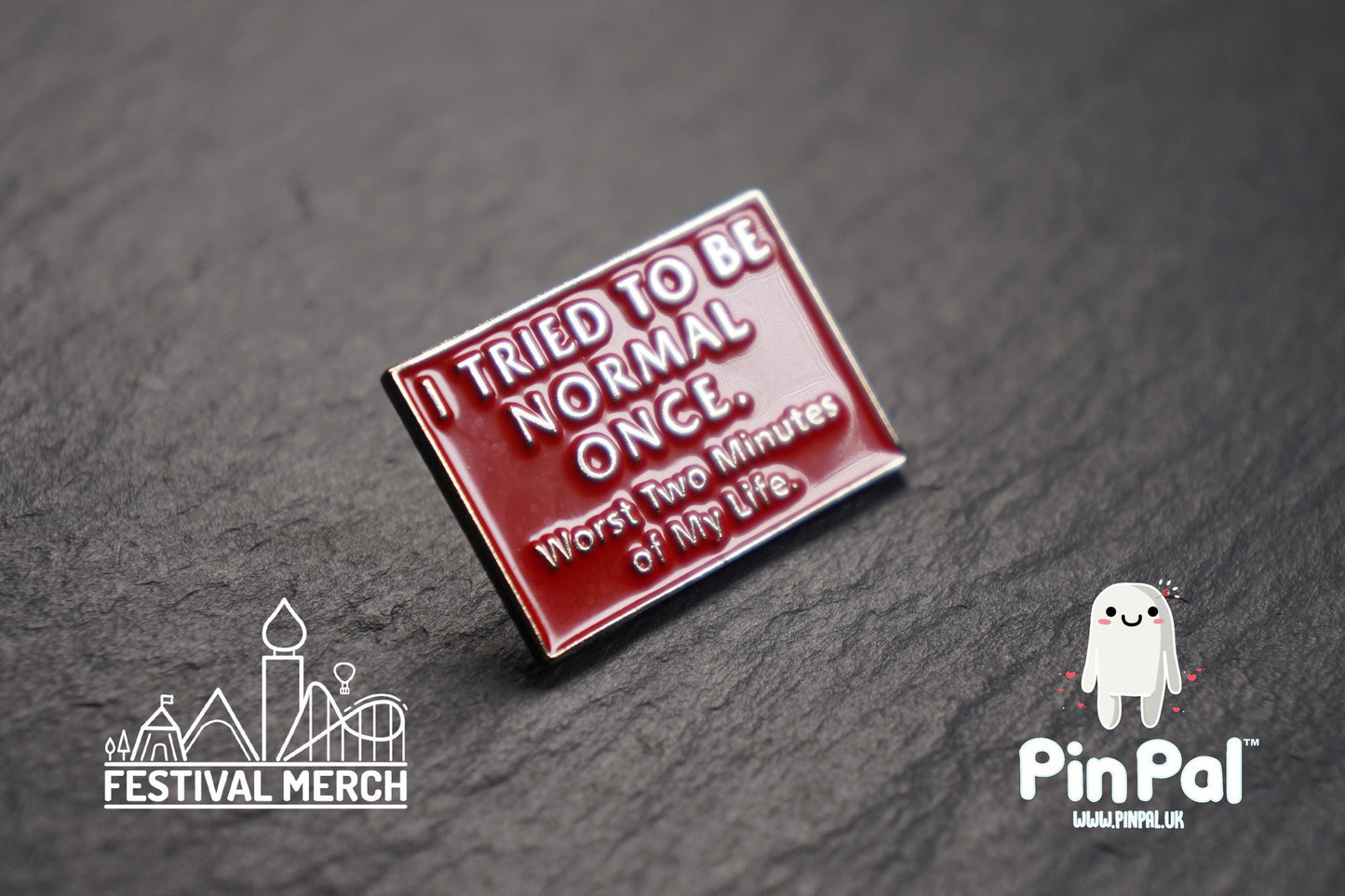 Halloween Enamel Pin - PinPal UK212 - Spooky badge Ghost Emo Cute Button Funny Boo Vampire Hand ouija board scary movie gift outfit