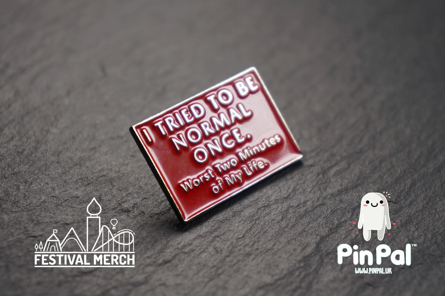 Halloween Enamel Pin - PinPal UK212 - Spooky badge Ghost Emo Cute Button Funny Boo Vampire Hand ouija board scary movie gift outfit