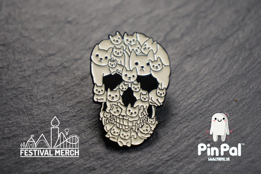 Halloween Enamel Pin - PinPal UK213 - Spooky badge Ghost Emo Cute Button Funny Boo Vampire Hand ouija board scary movie gift outfit