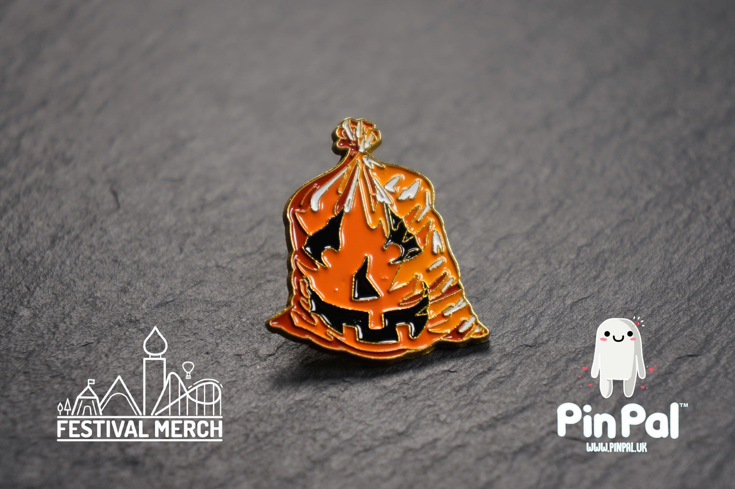 Halloween Enamel Pin - PinPal UK218 - Spooky badge Ghost Emo Cute Button Funny Boo Vampire Hand ouija board scary movie gift outfit