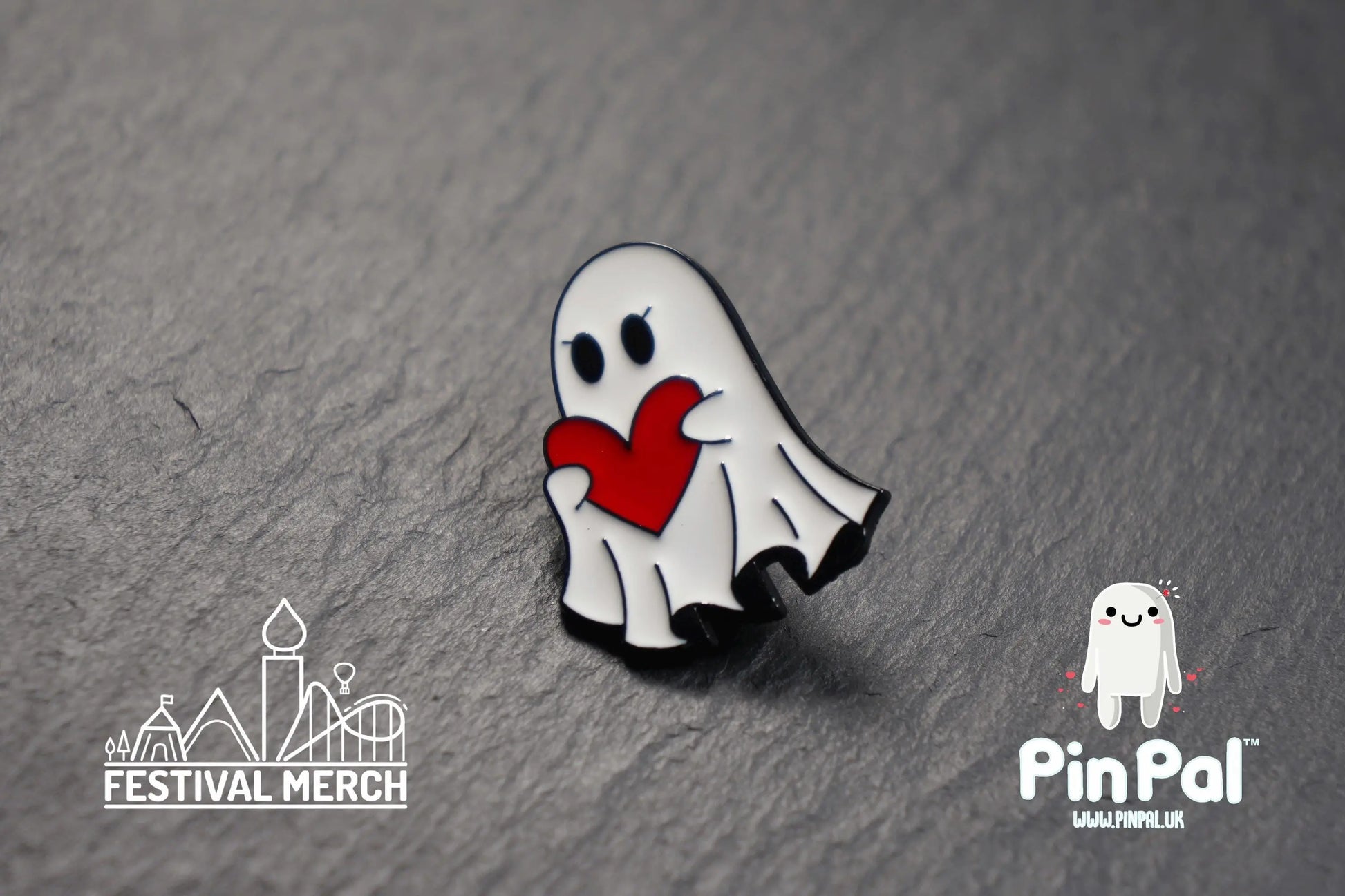 Halloween Enamel Pin - PinPal UK223 - Spooky badge Ghost Emo Cute Button Funny Boo Vampire Hand ouija board scary movie gift outfit