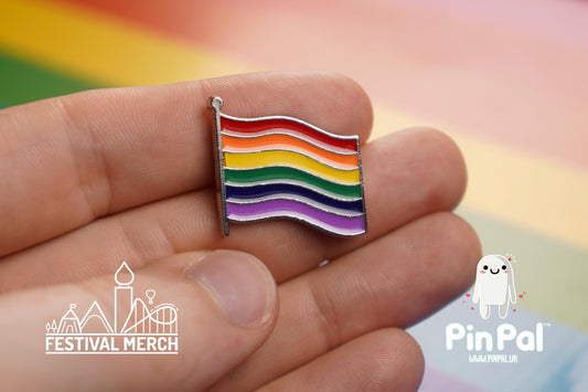 Rainbow Flag Pin | Enamel - PinPal UK003 - LGBT Pride Badge Stud Lesbian Gay Bisexual Transgender Queer Metal Button Pride gift Pride outfit