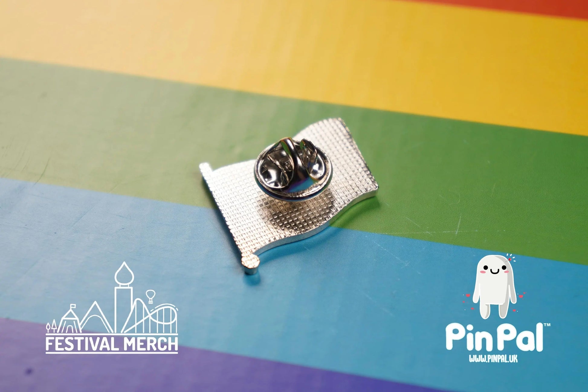 Rainbow Flag Pin | Enamel - PinPal UK003 - LGBT Pride Badge Stud Lesbian Gay Bisexual Transgender Queer Metal Button Pride gift Pride outfit