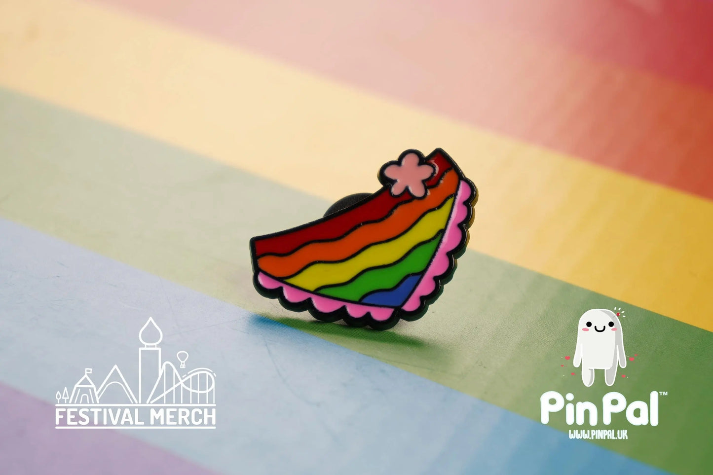 Rainbow Flag Pin | Enamel - PinPal UK005 - LGBT Pride Badge Stud Lesbian Gay Bisexual Transgender Queer Metal Button Pride gift Pride outfit
