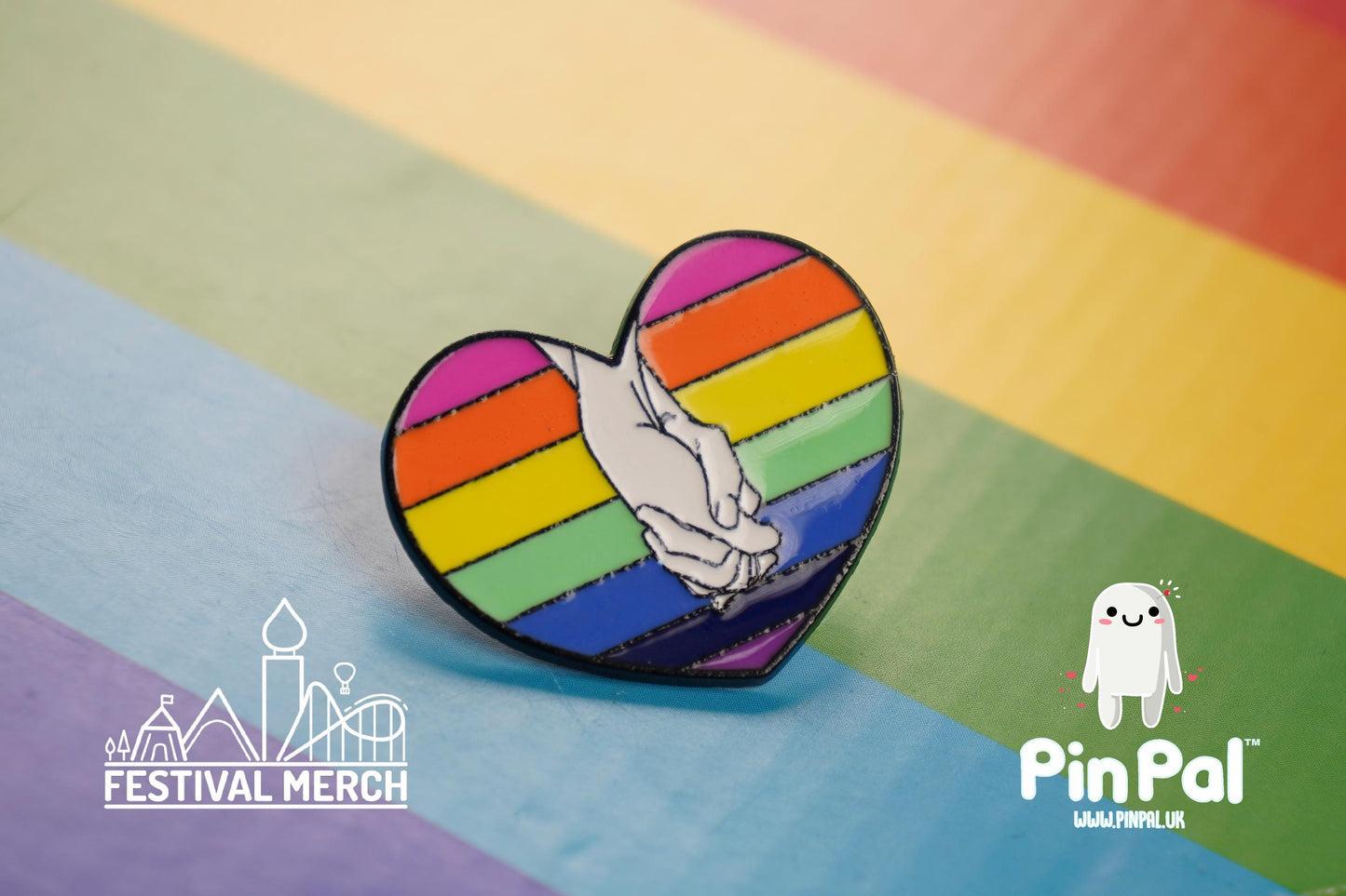 Rainbow Flag Pin | Enamel - PinPal UK008 - LGBT Pride Badge Stud Lesbian Gay Bisexual Transgender Queer Metal Button Pride gift Pride outfit