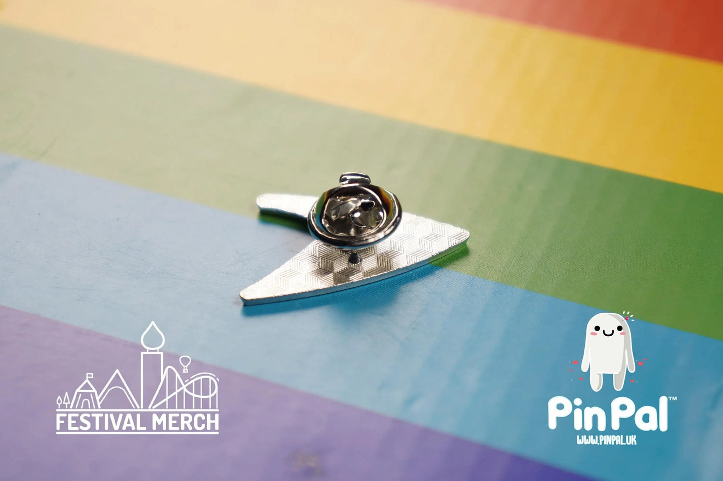 Rainbow Flag Pin | Enamel - PinPal UK009 - LGBT Pride Badge Stud Lesbian Gay Bisexual Transgender Queer Metal Button Pride gift Pride outfit