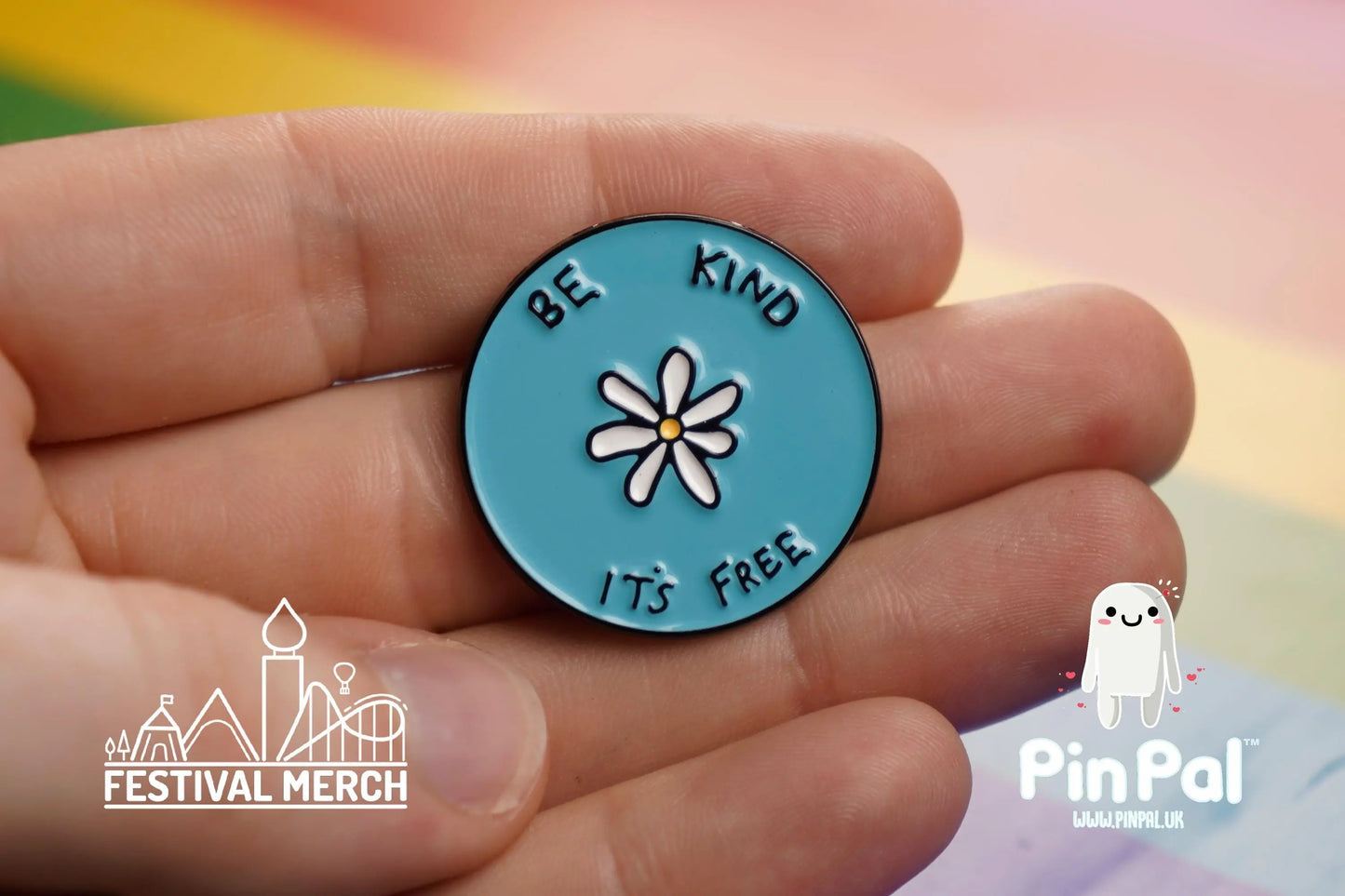 Rainbow Flag Pin | Enamel - PinPal UK011 - LGBT Pride Badge Stud Lesbian Gay Bisexual Transgender Queer Metal Button Pride gift Pride outfit