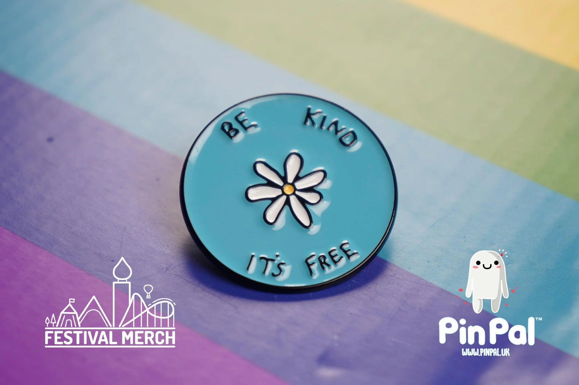 Rainbow Flag Pin | Enamel - PinPal UK011 - LGBT Pride Badge Stud Lesbian Gay Bisexual Transgender Queer Metal Button Pride gift Pride outfit