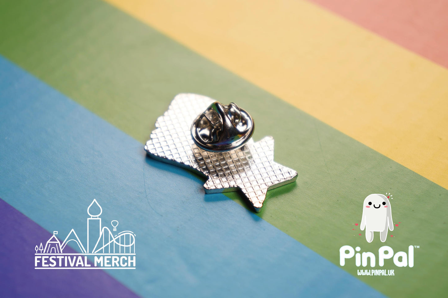 Rainbow Flag Pin | Enamel - PinPal UK013 - LGBT Pride Badge Stud Lesbian Gay Bisexual Transgender Queer Metal Button Pride gift Pride outfit