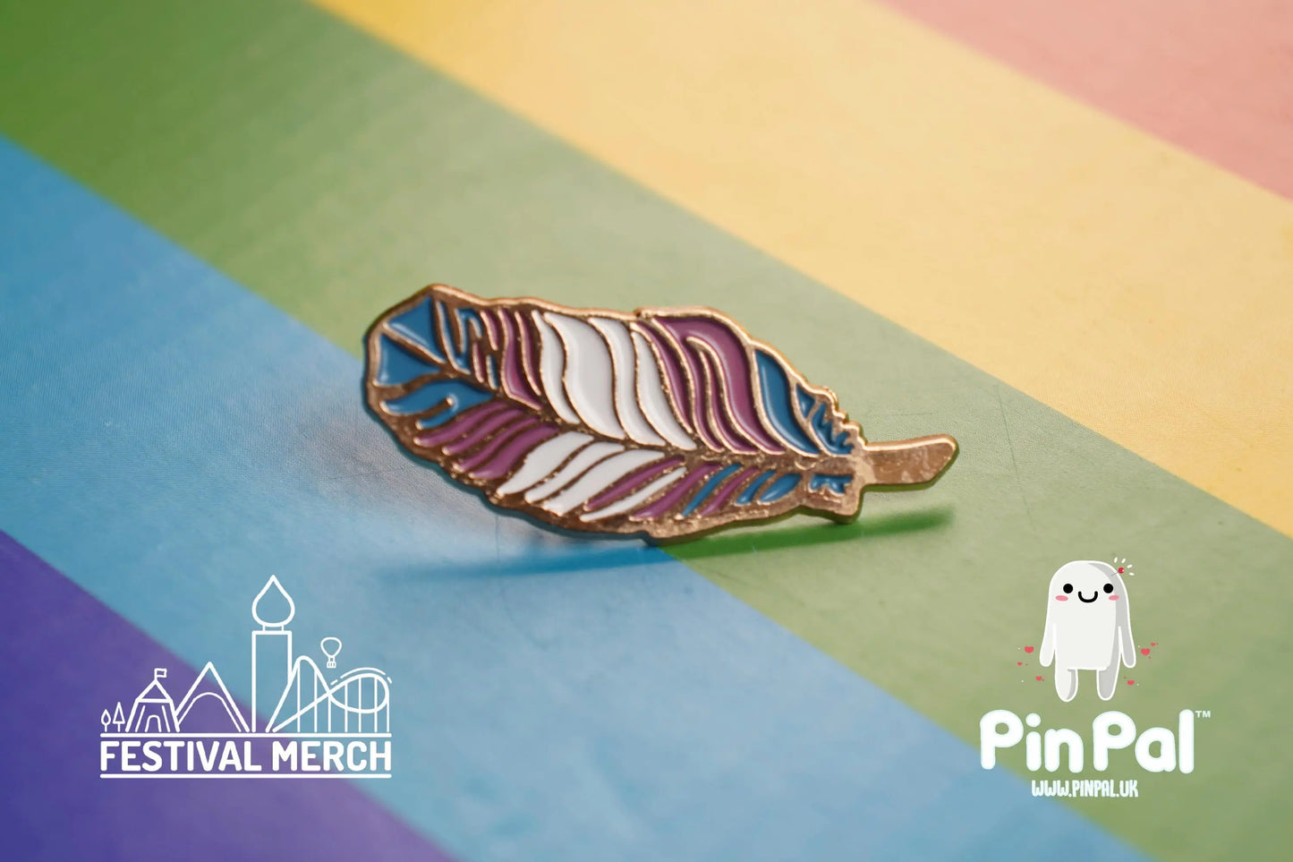 Rainbow Flag Pin | Enamel - PinPal UK015 - LGBT Pride Badge Stud Lesbian Gay Bisexual Transgender Queer Metal Button Pride gift Pride outfit