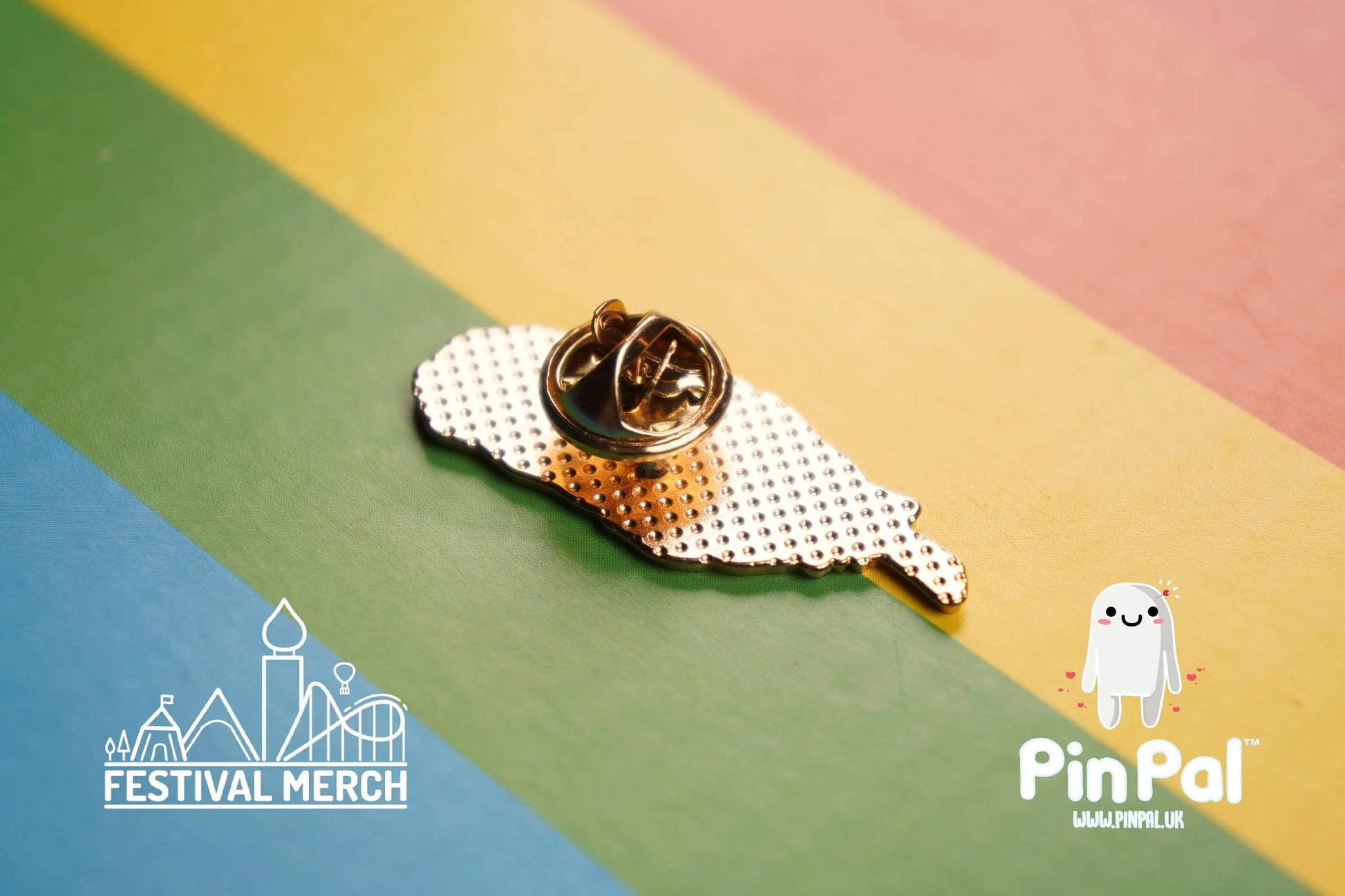 Rainbow Flag Pin | Enamel - PinPal UK015 - LGBT Pride Badge Stud Lesbian Gay Bisexual Transgender Queer Metal Button Pride gift Pride outfit