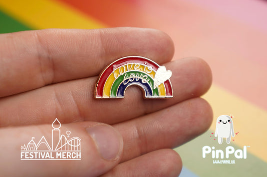 Rainbow Flag Pin | Enamel - PinPal UK017 - LGBT Pride Badge Stud Lesbian Gay Bisexual Transgender Queer Metal Button Pride gift Pride outfit