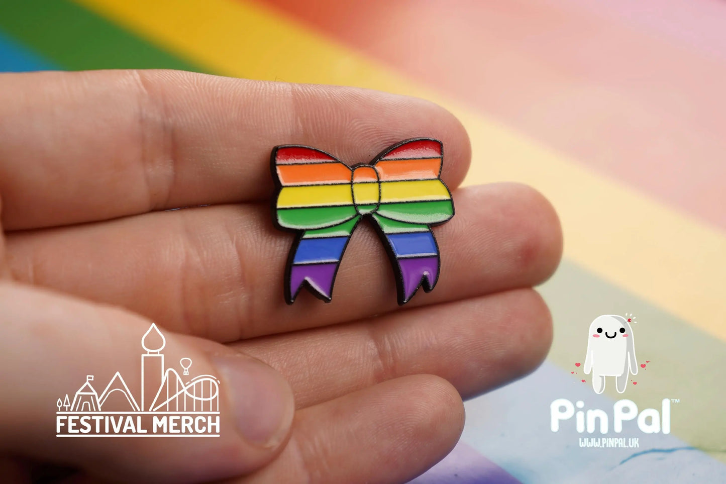 Rainbow Flag Pin | Enamel - PinPal UK019 - LGBT Pride Badge Stud Lesbian Gay Bisexual Transgender Queer Metal Button Pride gift Pride outfit