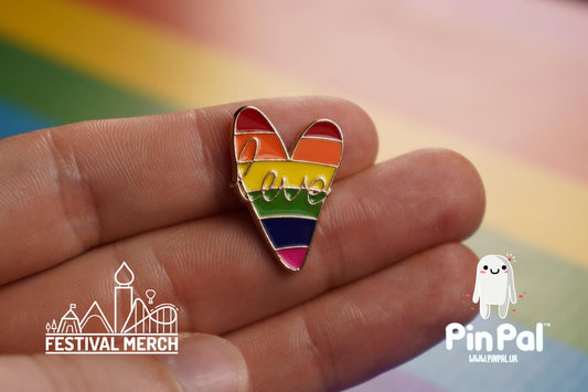 Rainbow Flag Pin | Enamel - PinPal UK023 - LGBT Pride Badge Stud Lesbian Gay Bisexual Transgender Queer Metal Button Pride gift Pride outfit