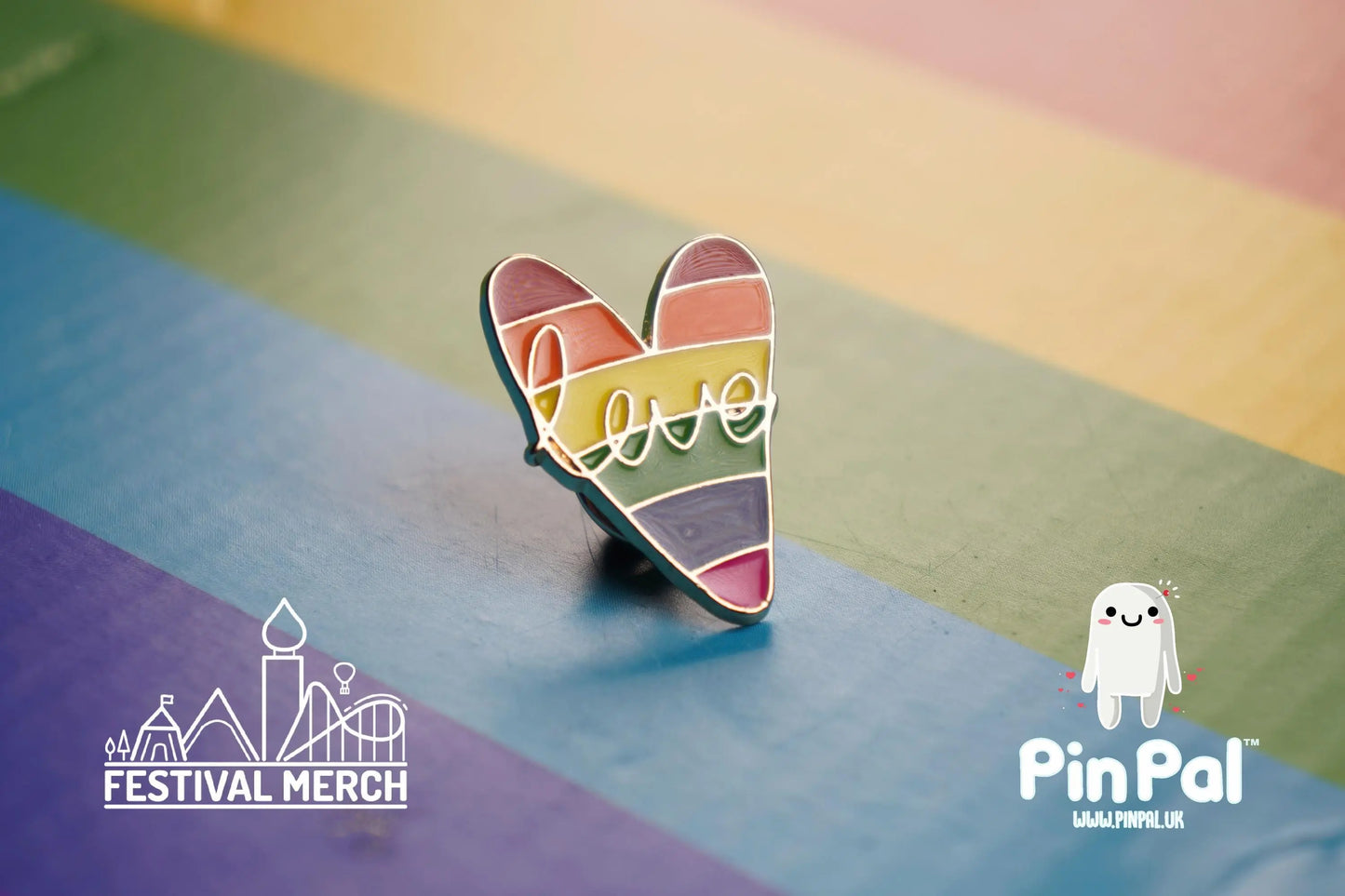 Rainbow Flag Pin | Enamel - PinPal UK023 - LGBT Pride Badge Stud Lesbian Gay Bisexual Transgender Queer Metal Button Pride gift Pride outfit