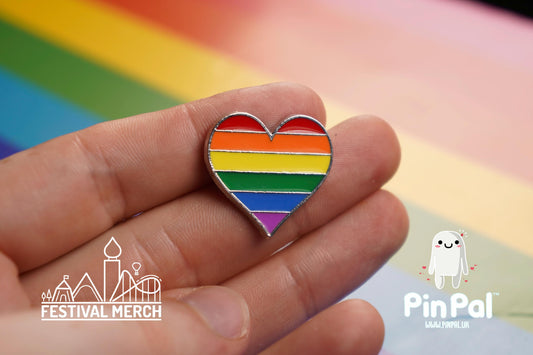 Rainbow Flag Pin | Enamel - PinPal UK025 - LGBT Pride Badge Stud Lesbian Gay Bisexual Transgender Queer Metal Button Pride gift Pride outfit