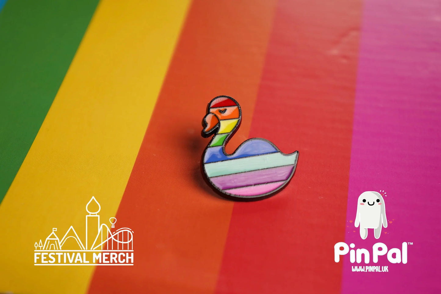 Rainbow Flag Pin | Enamel - PinPal UK026 - LGBT Pride Badge Stud Lesbian Gay Bisexual Transgender Queer Metal Button Pride gift Pride outfit
