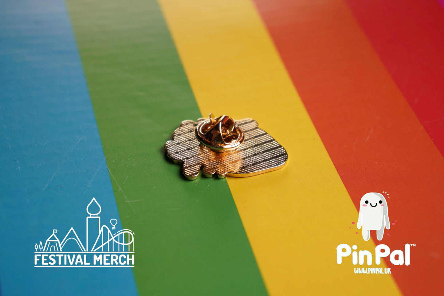 Rainbow Flag Pin | Enamel - PinPal UK027 - LGBT Pride Badge Stud Lesbian Gay Bisexual Transgender Queer Metal Button Pride gift Pride outfit