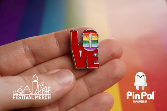 Rainbow Flag Pin | Enamel - PinPal UK028 - LGBT Pride Badge Stud Lesbian Gay Bisexual Transgender Queer Metal Button Pride gift Pride outfit