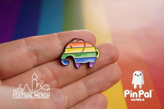 Rainbow Flag Pin | Enamel - PinPal UK031 - LGBT Pride Badge Stud Lesbian Gay Bisexual Transgender Queer Metal Button Pride gift Pride outfit