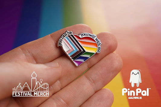 Rainbow Flag Pin | Enamel - PinPal UK032 - LGBT Pride Badge Stud Lesbian Gay Bisexual Transgender Queer Metal Button Pride gift Pride outfit