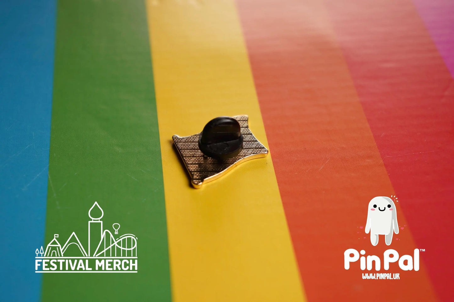 Rainbow Flag Pin | Enamel - PinPal UK033 - LGBT Pride Badge Stud Lesbian Gay Bisexual Transgender Queer Metal Button Pride gift Pride outfit