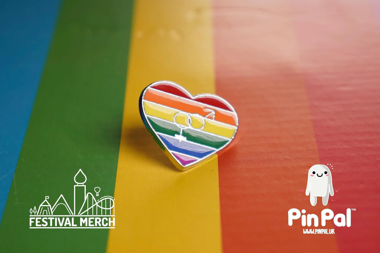Rainbow Flag Pin | Enamel - PinPal UK038 - LGBT Pride Badge Stud Lesbian Gay Bisexual Transgender Queer Metal Button Pride gift Pride outfit