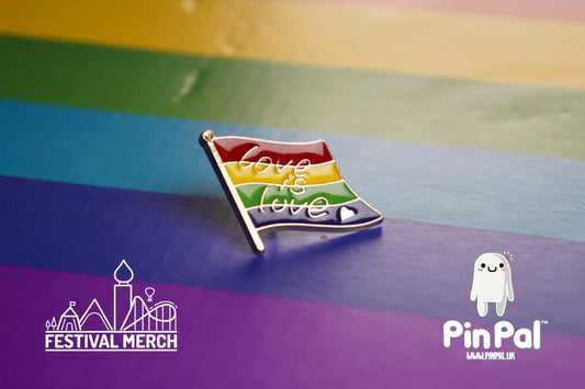 Rainbow Flag Pin | Enamel - PinPal UK042 - LGBT Pride Badge Stud Lesbian Gay Bisexual Transgender Queer Metal Button Pride gift Pride outfit