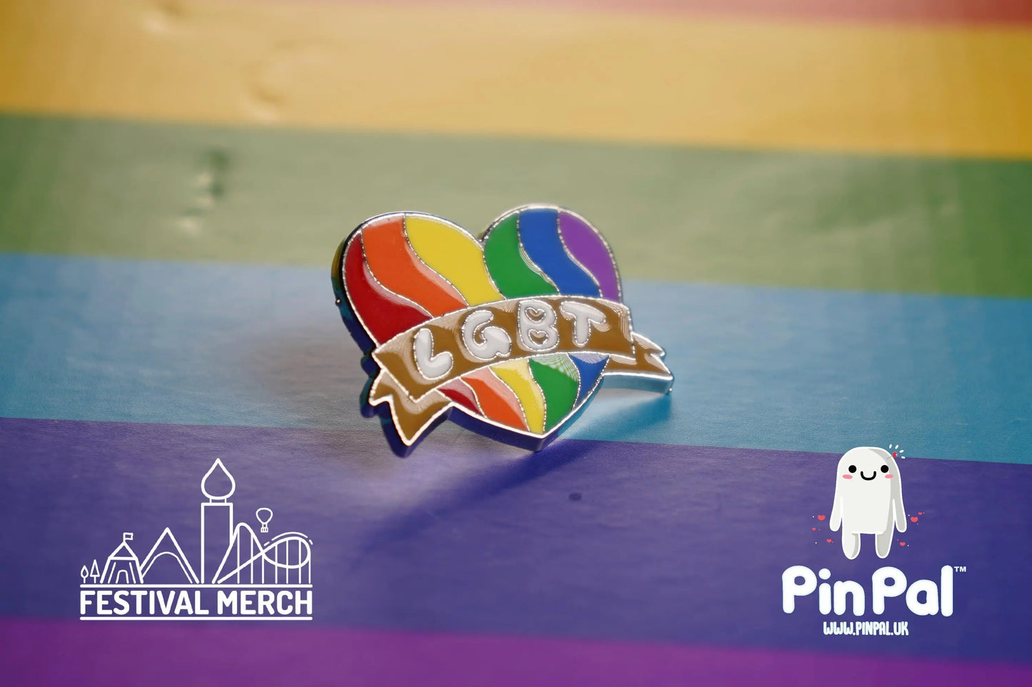Rainbow Flag Pin | Enamel - PinPal UK043 - LGBT Pride Badge Stud Lesbian Gay Bisexual Transgender Queer Metal Button Pride gift Pride outfit