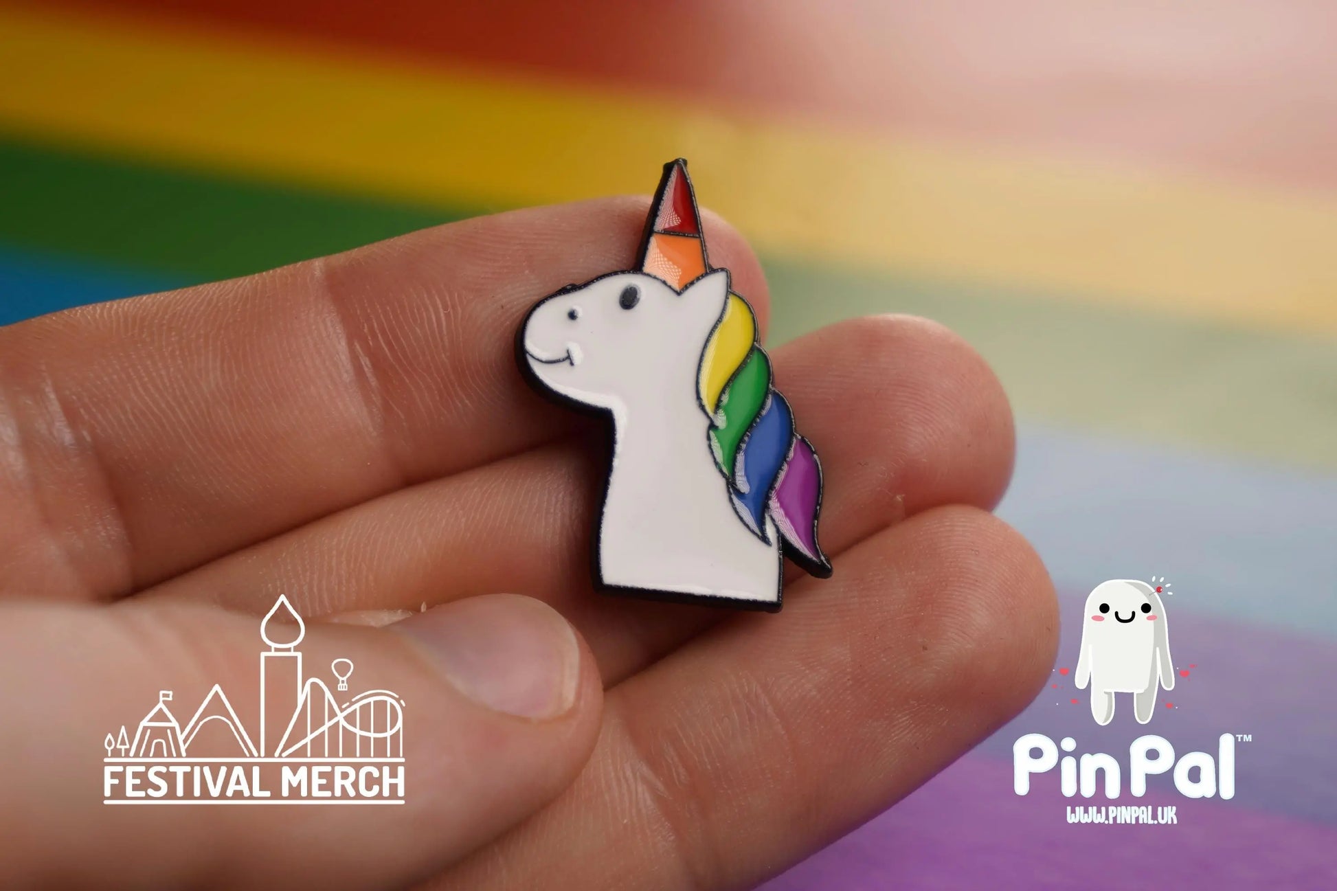 Rainbow Flag Pin | Enamel - PinPal UK046 - LGBT Pride Badge Stud Lesbian Gay Bisexual Transgender Queer Metal Button Pride gift Pride outfit