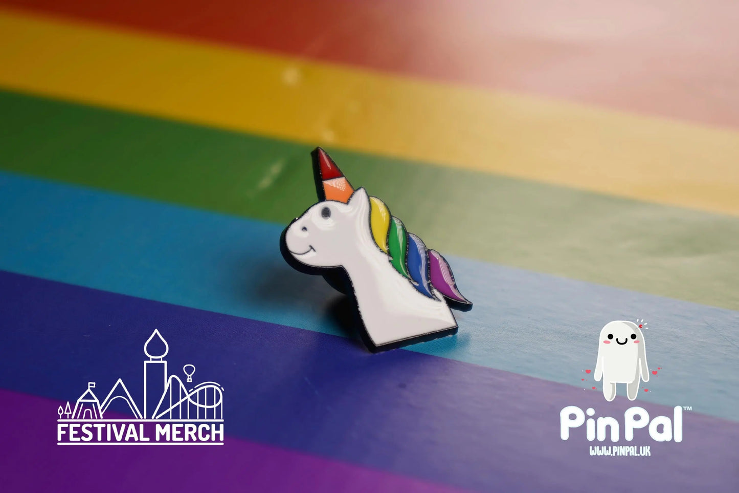 Rainbow Flag Pin | Enamel - PinPal UK046 - LGBT Pride Badge Stud Lesbian Gay Bisexual Transgender Queer Metal Button Pride gift Pride outfit