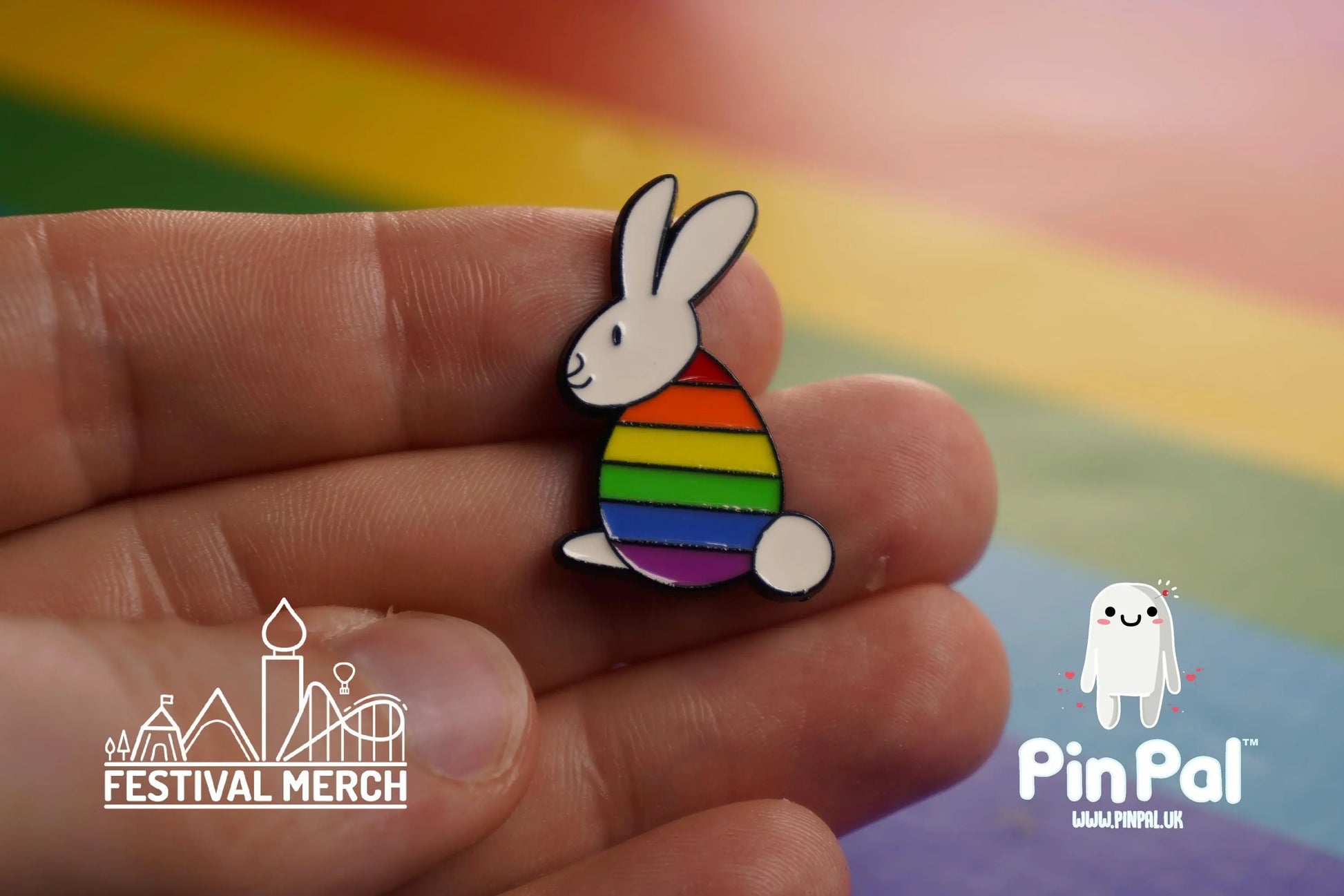Rainbow Flag Pin | Enamel - PinPal UK048 - LGBT Pride Badge Stud Lesbian Gay Bisexual Transgender Queer Metal Button Pride gift Pride outfit