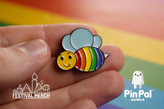Rainbow Flag Pin | Enamel - PinPal UK050 - LGBT Pride Badge Stud Lesbian Gay Bisexual Transgender Queer Metal Button Pride gift Pride outfit