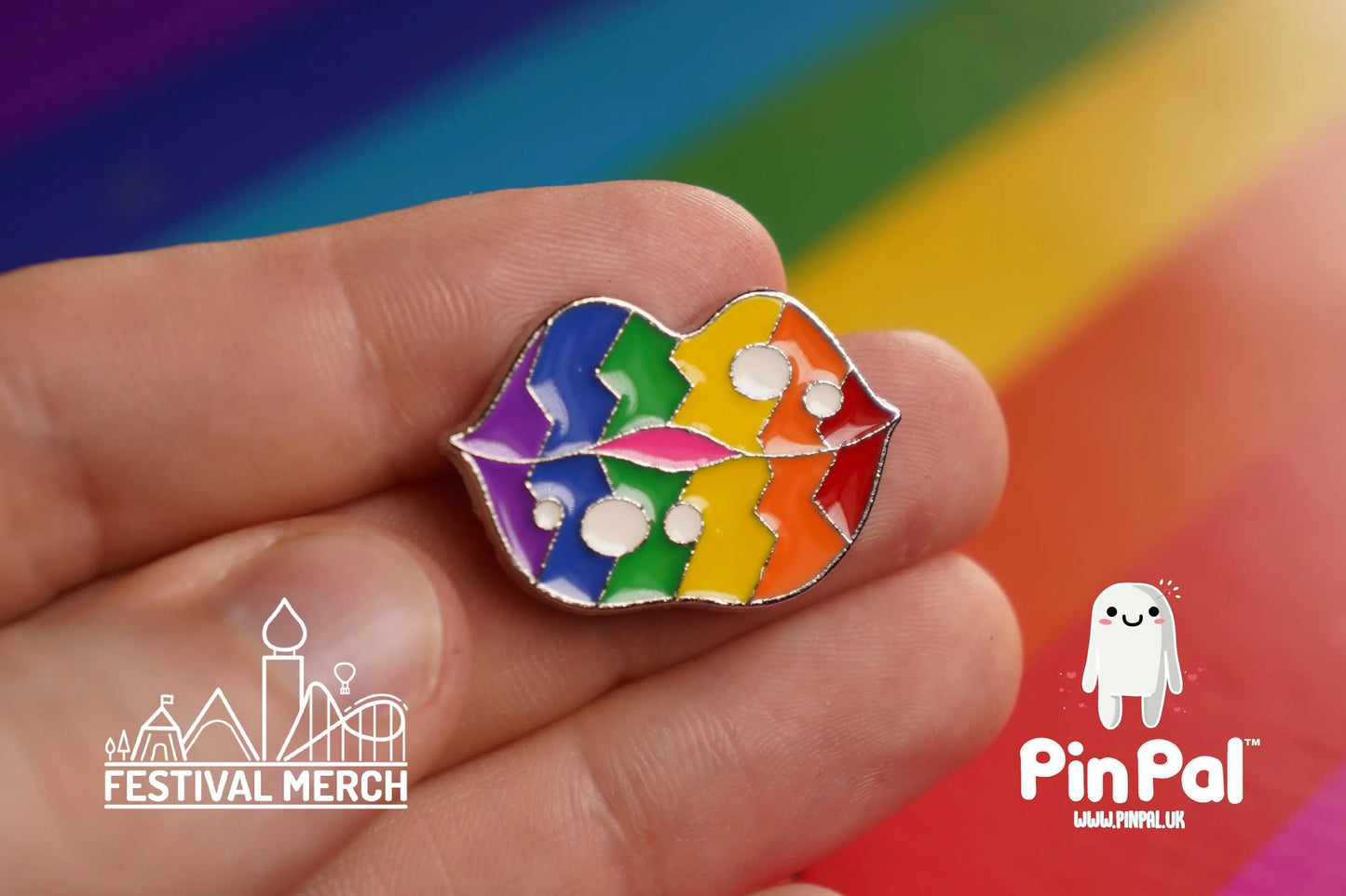 Rainbow Flag Pin | Enamel - PinPal UK054 - LGBT Pride Badge Stud Lesbian Gay Bisexual Transgender Queer Metal Button Pride gift Pride outfit