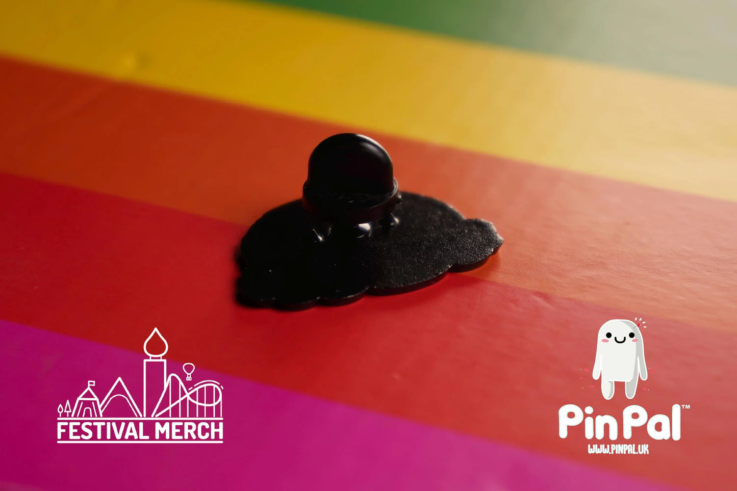 Rainbow Flag Pin | Enamel - PinPal UK060 - LGBT Pride Badge Stud Lesbian Gay Bisexual Transgender Queer Metal Button Pride gift Pride outfit