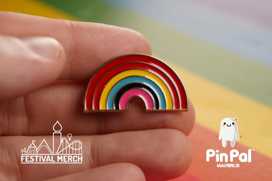 Rainbow Flag Pin | Enamel - PinPal UK064 - LGBT Pride Badge Stud Lesbian Gay Bisexual Transgender Queer Metal Button Pride gift Pride outfit