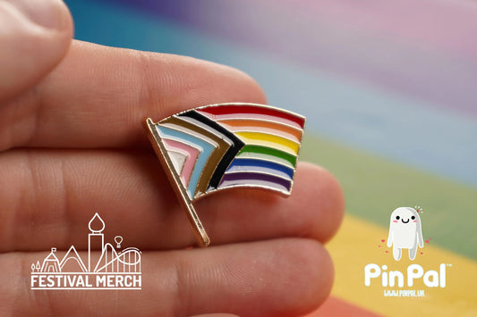 Rainbow Flag Pin | Enamel - PinPal UK070 - LGBT Pride Badge Stud Lesbian Gay Bisexual Transgender Queer Metal Button Pride gift Pride outfit