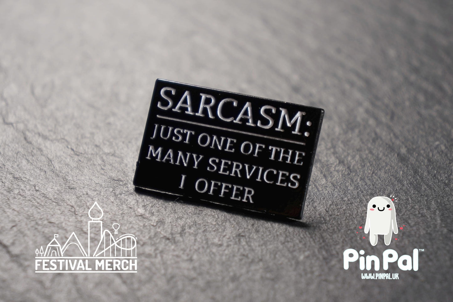 Funny Enamel Pin - PinPal UK079 - Pin Badges - Funny Gift, Music Gift, Anime Gift, Cute Gift, Positive gift, Cheeky Rude Gift, Unique Gift