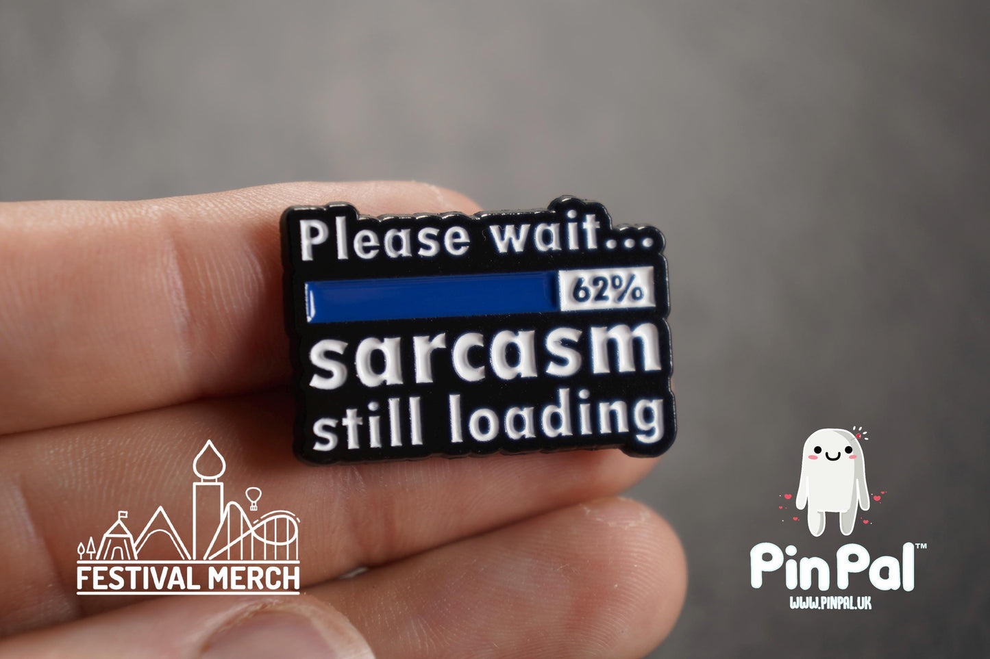 Funny Enamel Pin - PinPal UK083 - Pin Badges - Funny Gift, Music Gift, Anime Gift, Cute Gift, Positive gift, Cheeky Rude Gift, Unique Gift