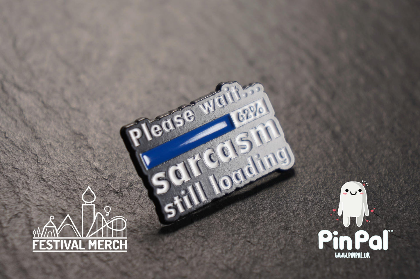 Funny Enamel Pin - PinPal UK083 - Pin Badges - Funny Gift, Music Gift, Anime Gift, Cute Gift, Positive gift, Cheeky Rude Gift, Unique Gift